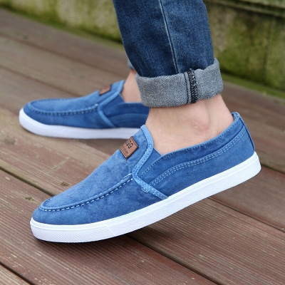 2021 High quality Casual Men Shoes Summer Moccasin Shoes Slip on Designer Male Flats Canvas Shoes
