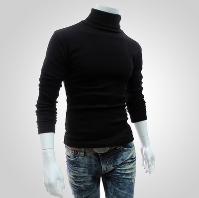 2021 High quality   Black Friday Winter Men'S Sweater Turtleneck Casual Sweater Men's Slim Fit Brand Knitted