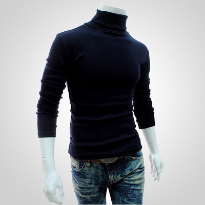 2021 High quality   Black Friday Winter Men'S Sweater Turtleneck Casual Sweater Men's Slim Fit Brand Knitted