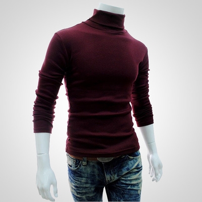 2021 High quality   Black Friday Winter Men'S Sweater Turtleneck Casual Sweater Men's Slim Fit Brand Knitted