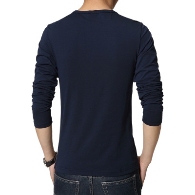 High quality Spring Fashion O-Neck Slim Fit Long Sleeve T-shirts and Polos Men Trend Casual Men T-Shirt