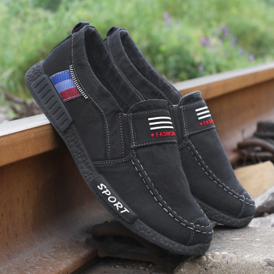 2021 High quality Hot Canvas Men Shoes Denim Lace-Up Men Casual Shoes Plimsolls Breathable Male Footwear Spring