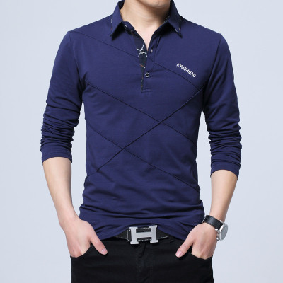 High quality Polo Shirt MenMens Long Sleeve Polo Shirts Plus Size Male Poles Solid Tee Shirt