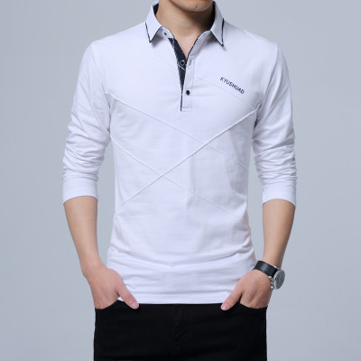 High quality Polo Shirt MenMens Long Sleeve Polo Shirts Plus Size Male Poles Solid Tee Shirt