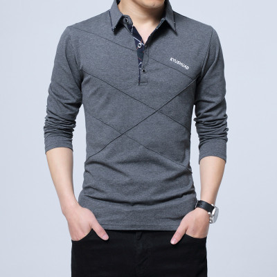 High quality Polo Shirt MenMens Long Sleeve Polo Shirts Plus Size Male Poles Solid Tee Shirt