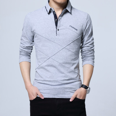 High quality Polo Shirt MenMens Long Sleeve Polo Shirts Plus Size Male Poles Solid Tee Shirt