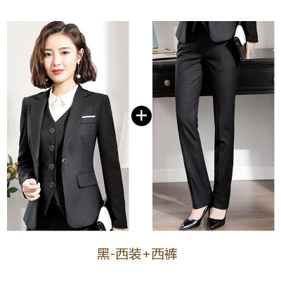High quality Work business Women's skirt suits Set for women blazer office lady clothes Coat Jacket Women 2 piece suit