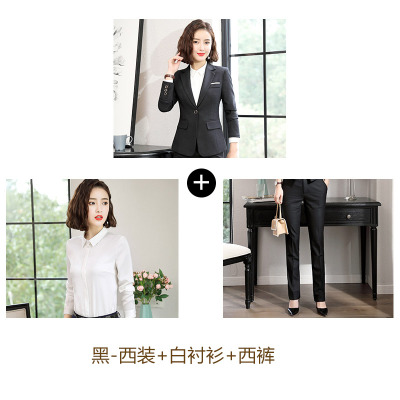 High quality Work business Women's skirt suits Set for women blazer office lady clothes Coat Jacket Women 2 piece suit