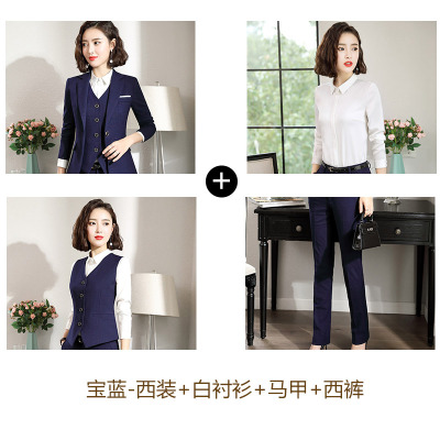 High quality Work business Women's skirt suits Set for women blazer office lady clothes Coat Jacket Women 2 piece suit