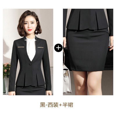 High quality Hot Work business Women's skirt suits Set for women blazer office lady clothes Coat Jacket suit