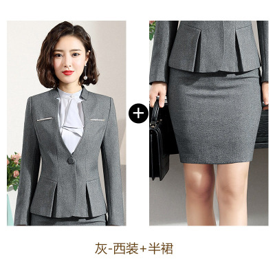 High quality Hot Work business Women's skirt suits Set for women blazer office lady clothes Coat Jacket suit