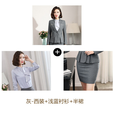 High quality Hot Work business Women's skirt suits Set for women blazer office lady clothes Coat Jacket suit