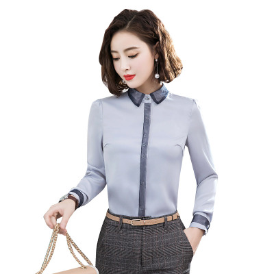 2021 High quality Spring Fashion Casual white long sleeve T-Shirt Slim Formal Wear tshirt feminine shirts ladies tops