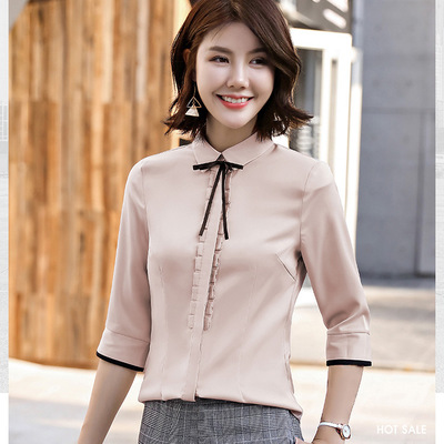 2021 High quality Spring Fashion Casual white long sleeve T-Shirt Slim Formal Wear tshirt feminine shirts ladies tops