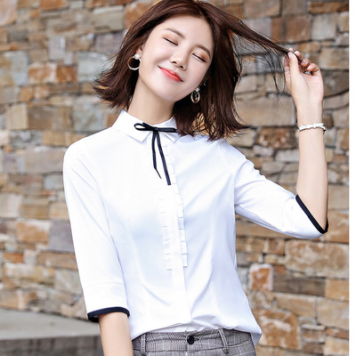 2021 High quality Spring Fashion Casual white long sleeve T-Shirt Slim Formal Wear tshirt feminine shirts ladies tops