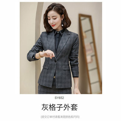2021 High quality 2019 Hot Work business Women's skirt suits Set for women blazer office lady clothes Coat Jacket suit