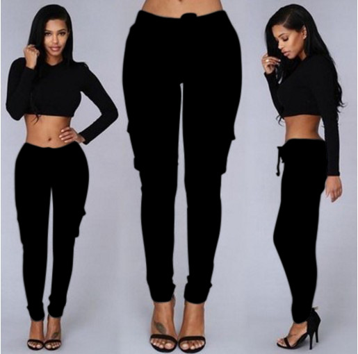 High quality Good Elastic Nice Material Packets Pencil Fashion Soft Suitable Skinny Female Ladies Pants