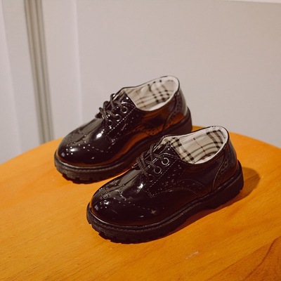 High quality Children Wedding Shoes Girls Boys Kids School Performance Formal Flat Loafer Shoes