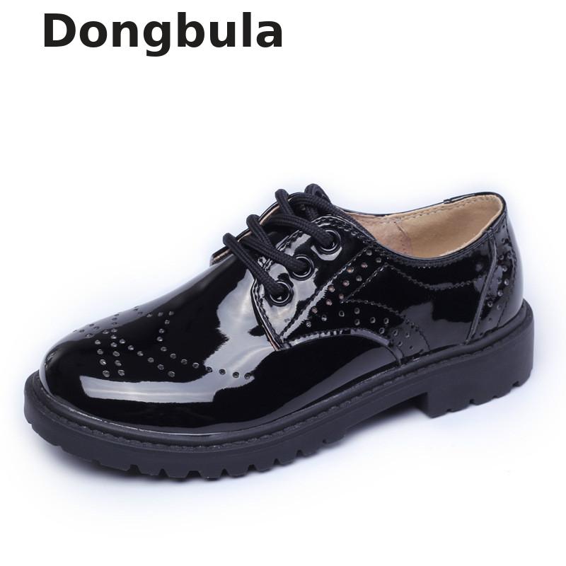 High quality Children Wedding Shoes Girls Boys Kids School Performance Formal Flat Loafer Shoes