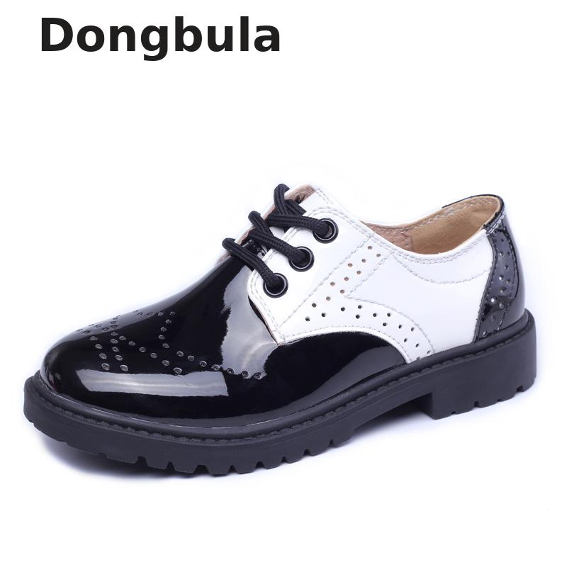 High quality Children Wedding Shoes Girls Boys Kids School Performance Formal Flat Loafer Shoes