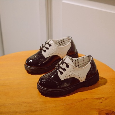 High quality Children Wedding Shoes Girls Boys Kids School Performance Formal Flat Loafer Shoes