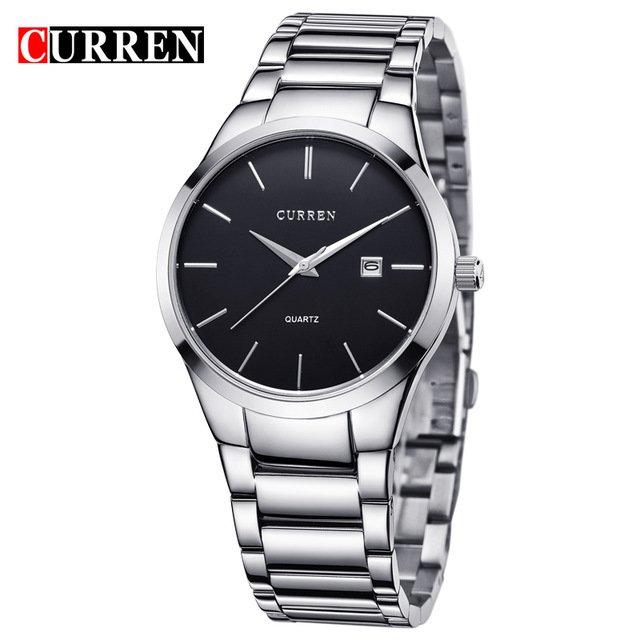 High quality CURREN Luxury Analog sports Wristwatch Display Date Men's Quartz Watch Business Watch Men Watch