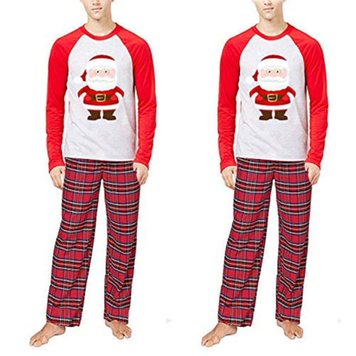 2021 High quality Christmas Family Matching Pajamas Set Adult Men Women Kids Sleepwear