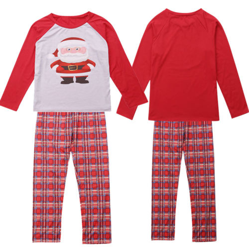 2021 High quality Christmas Family Matching Pajamas Set Adult Men Women Kids Sleepwear
