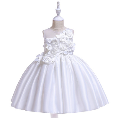2021 High quality Girls Princess Dress Christmas Elegant Children Evening Party Dress Flower Girls Wedding Dress
