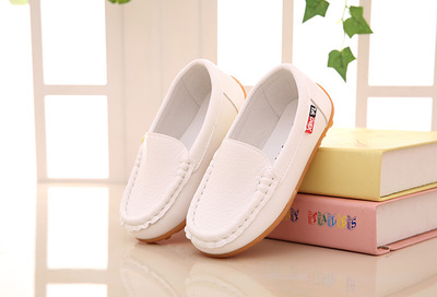 2021 High quality Children Shoes PU Leather Casual Styles Boys Girls Shoes Soft Comfortable Loafers Slip On Kids Shoes