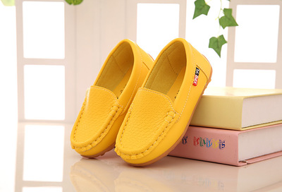 2021 High quality Children Shoes PU Leather Casual Styles Boys Girls Shoes Soft Comfortable Loafers Slip On Kids Shoes