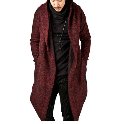 High quality Men Hooded Sweatshirts Black Hip Hop Mantle Hoodies Fashion Jacket long Sleeves Cloak Coats Outwear