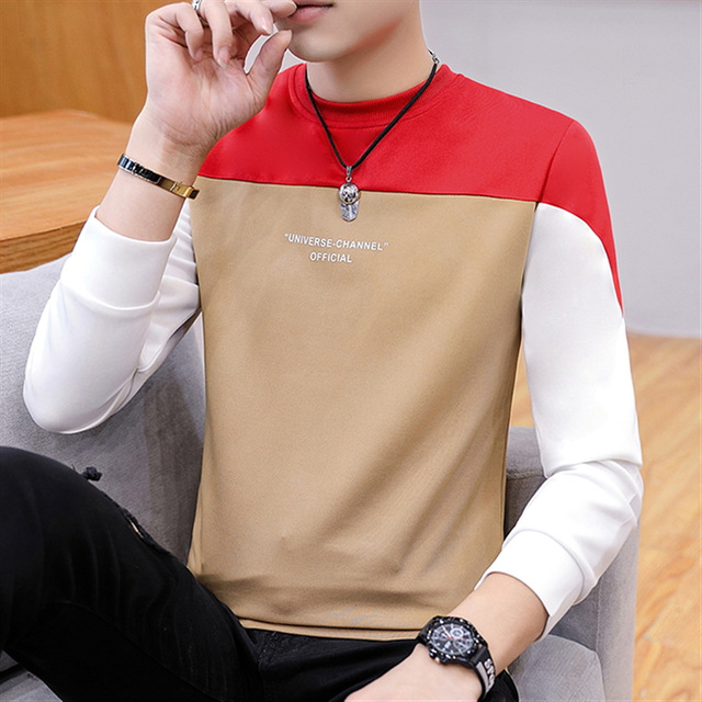 2021 High quality   Black Friday Long-sleeved men's autumn figure-flattering T-shirts and Polos