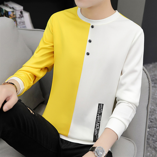2021 High quality   Black Friday Long-sleeved men's autumn figure-flattering T-shirts and Polos