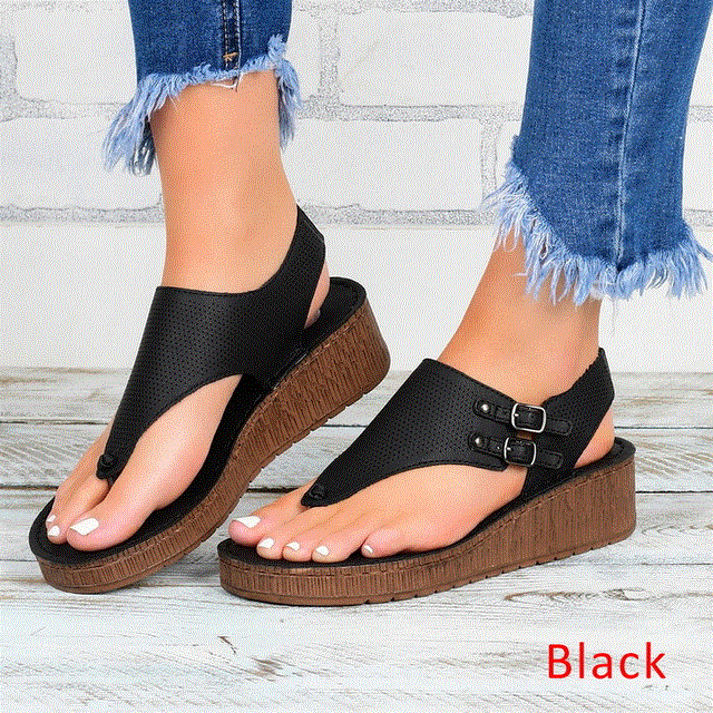 High quality Summer Women Strap Sandals Women's Flats Open Toe Solid Casual Shoes Rome Sandals