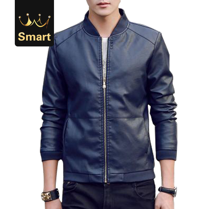 High quality Autumn Men's PU Leather Coat Slim Fit Jackets Casual Outwear for Man Jacket