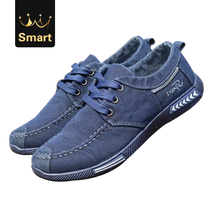 2021 High quality Canvas Men Shoes Denim Lace-Up Men Casual Shoes Plimsolls Breathable Male Footwear