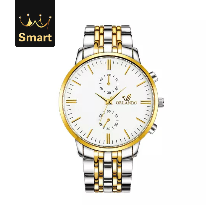 High quality Men's Wrist Watches Top Brand Luxury Orlando Clock Stainless Steel Men's Watch
