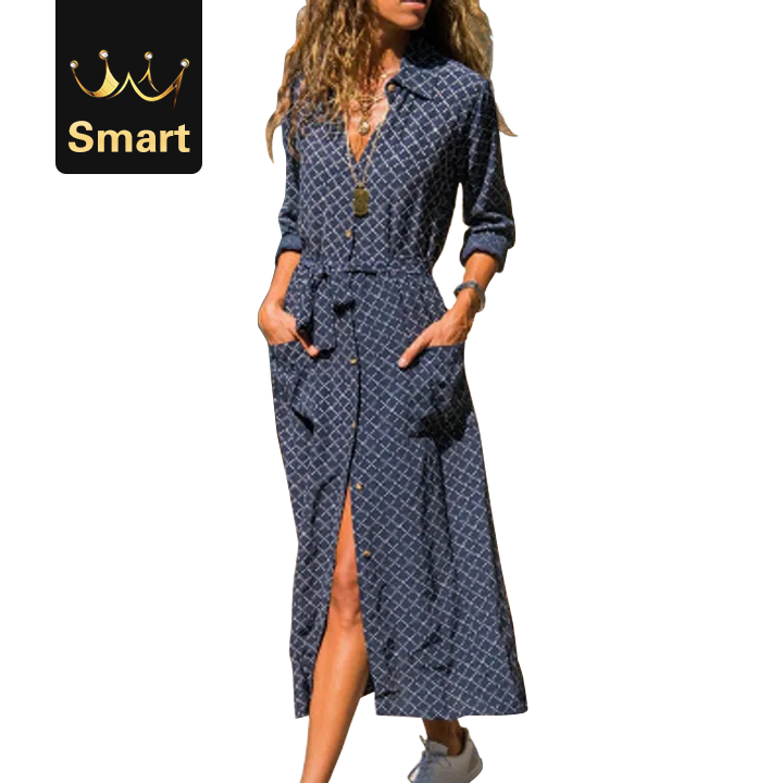 2021 High quality Women V Neck Wrap Long Dress Polka Dot Striped Ladies Bodycon Cocktail Party Dress
