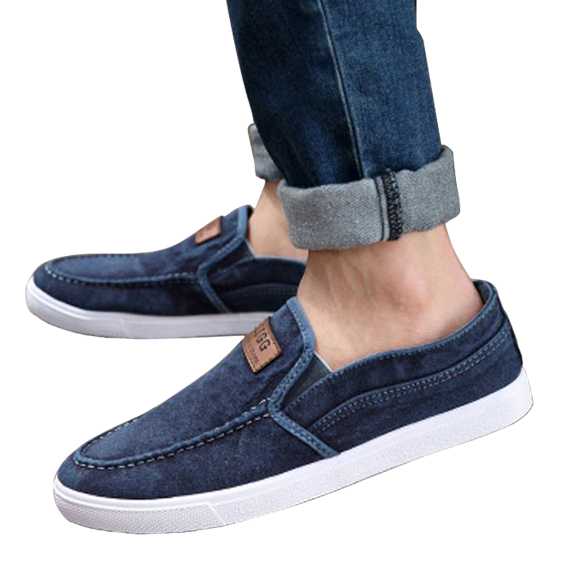 2021 High quality Casual Men Shoes Summer Moccasin Shoes Slip on Designer Male Flats Canvas Shoes