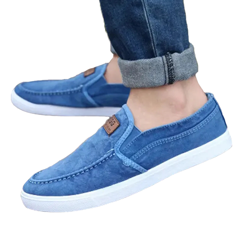 2021 High quality Casual Men Shoes Summer Moccasin Shoes Slip on Designer Male Flats Canvas Shoes