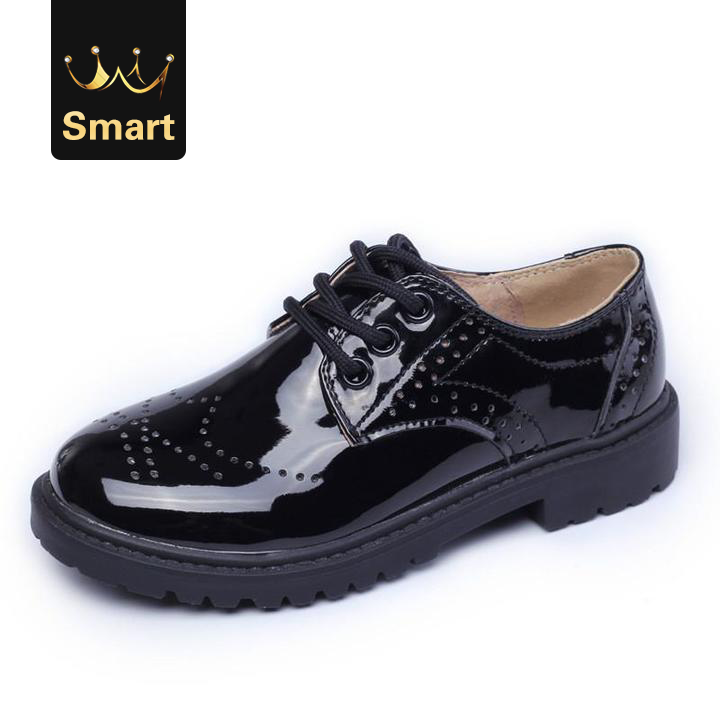 High quality Children Wedding Shoes Girls Boys Kids School Performance Formal Flat Loafer Shoes