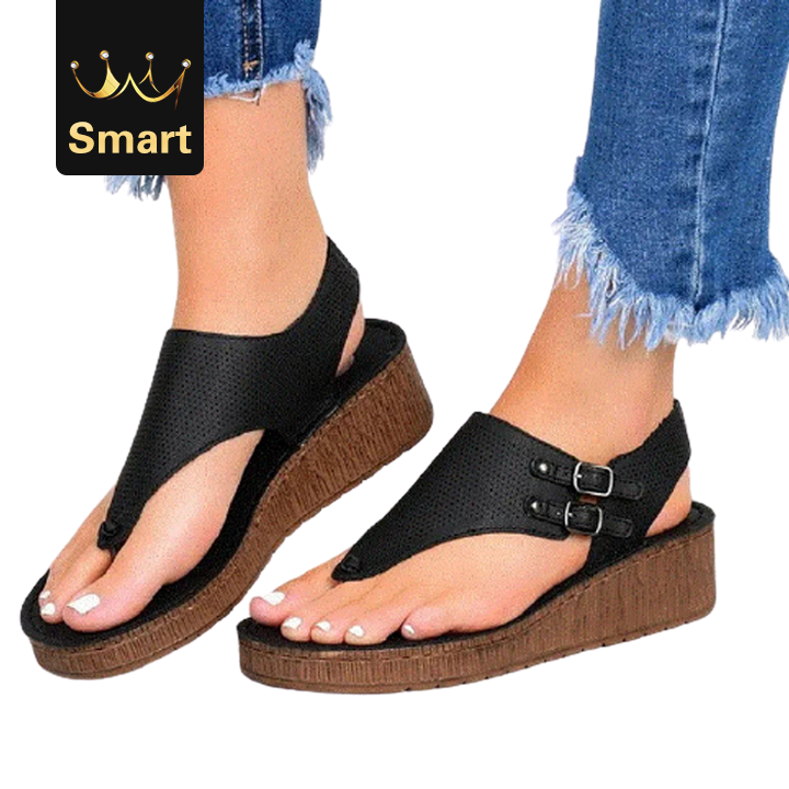 High quality Summer Women Strap Sandals Women's Flats Open Toe Solid Casual Shoes Rome Sandals