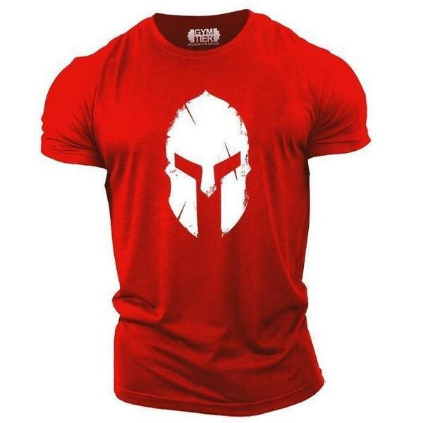 2021 High quality Men's 3D shirt Comfortable T Shirt for Men retro Spartan T shirt Short-sleeved casual Harajuku
