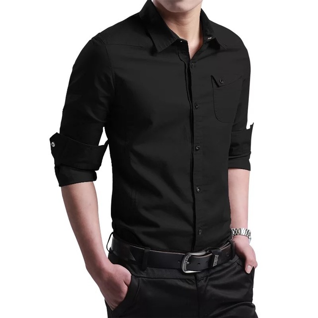 2021 High quality Shirts for men New Thin Breathable Military Men Shirts Long Sleeve Slim Men's Shirts Business Men