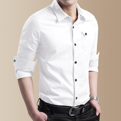 2021 High quality Shirts for men New Thin Breathable Military Men Shirts Long Sleeve Slim Men's Shirts Business Men