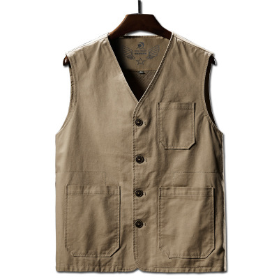 2021 High quality Men's Vests Casual Cotton Breathable Mesh Vest Sleeveless Jackets Man Outwdoor Fishing Waistcoats