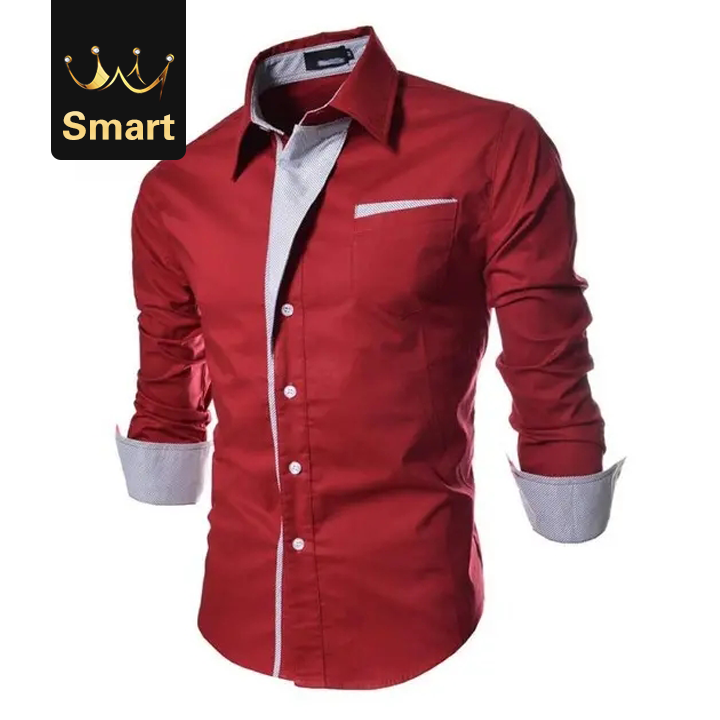 High quality Camisa Masculina Slim  Men Shirt Casual Long-Sleeved Chemise Homme Men Shirt