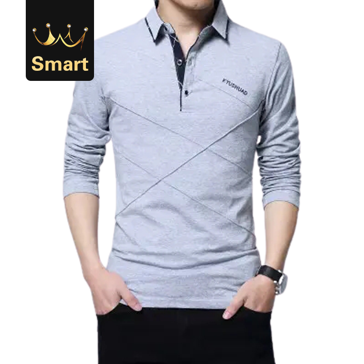 High quality Polo Shirt MenMens Long Sleeve Polo Shirts Plus Size Male Poles Solid Tee Shirt