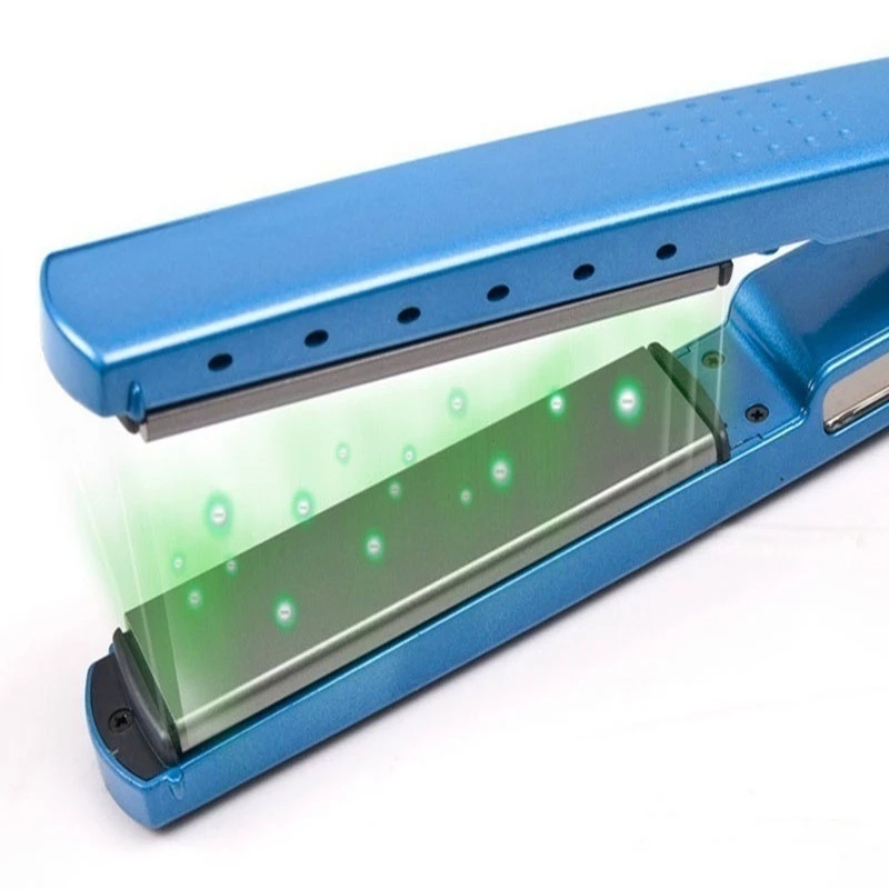 Professional Blue Hair Straightener Straightening Irons Electric Flat Iron Hot Seilling